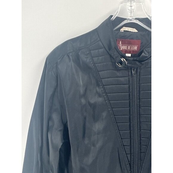 Vintage 80s Andre DeLeure Satin Bomber Michael Jackson Jacket Sz Large - Picture 5 of 9